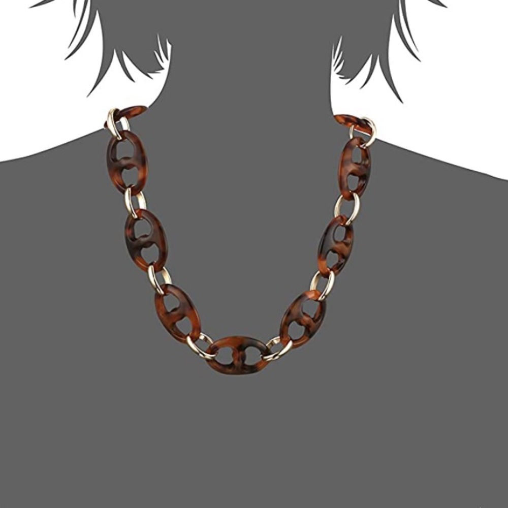 New Kate Spade duo link resin necklace - Picture 6 of 11